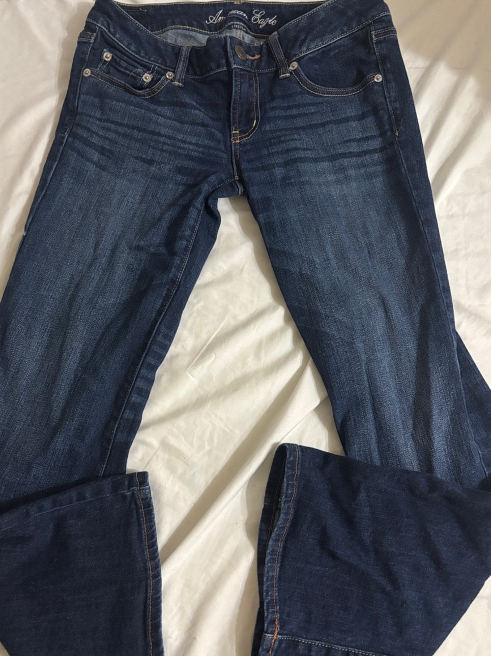 Dark Blue Women's Jeans  American Eagle Outfitters 6 short Classic stretchy H